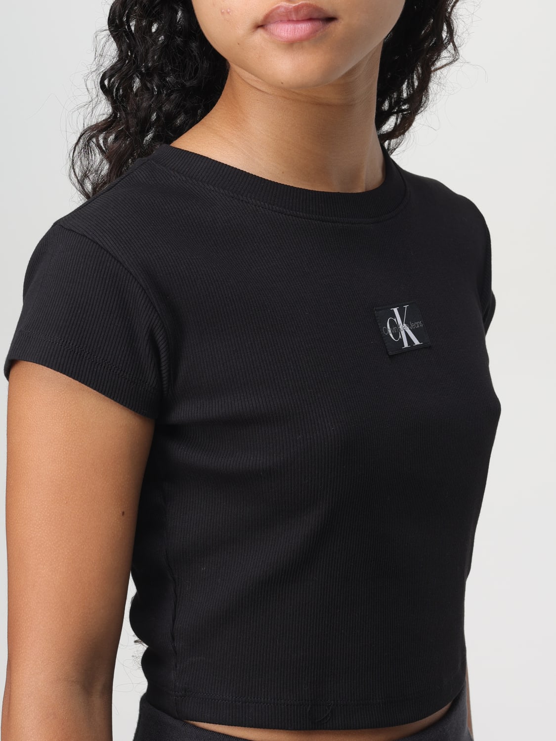 CALVIN KLEIN T-SHIRT: Top woman Calvin Klein, Black - Img 3