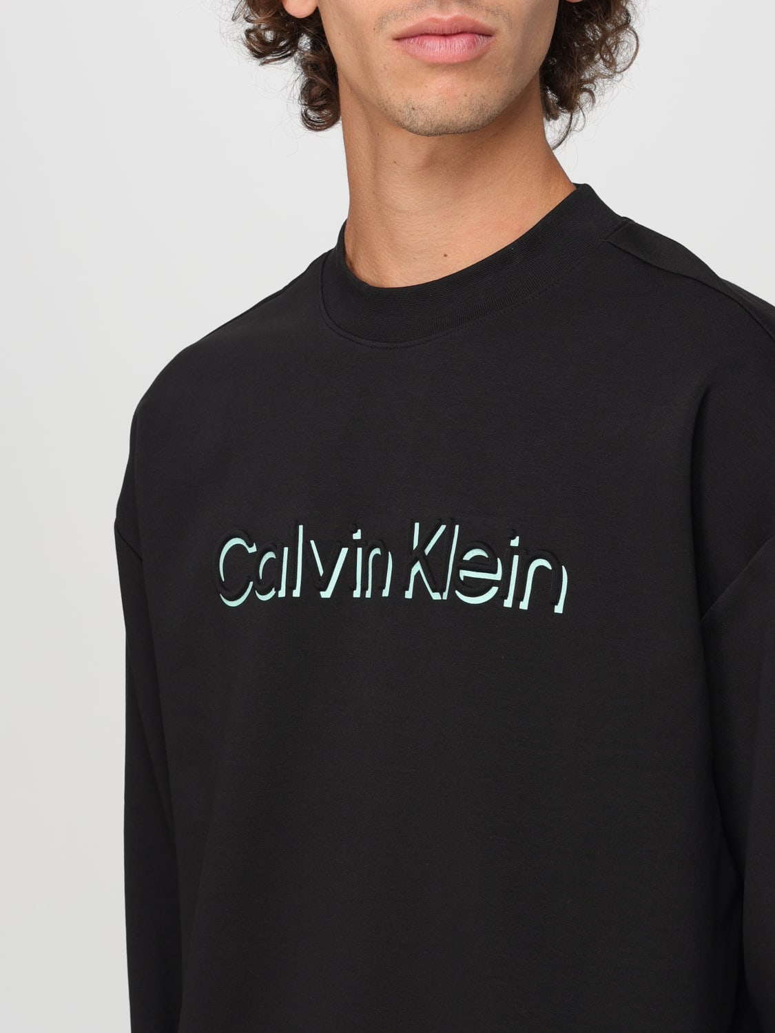 Calvin klein sweatshirt mens black on sale