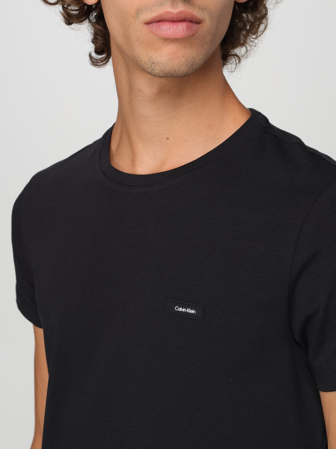 CALVIN KLEIN T-SHIRT: T-shirt men Calvin Klein, Black - Img 3