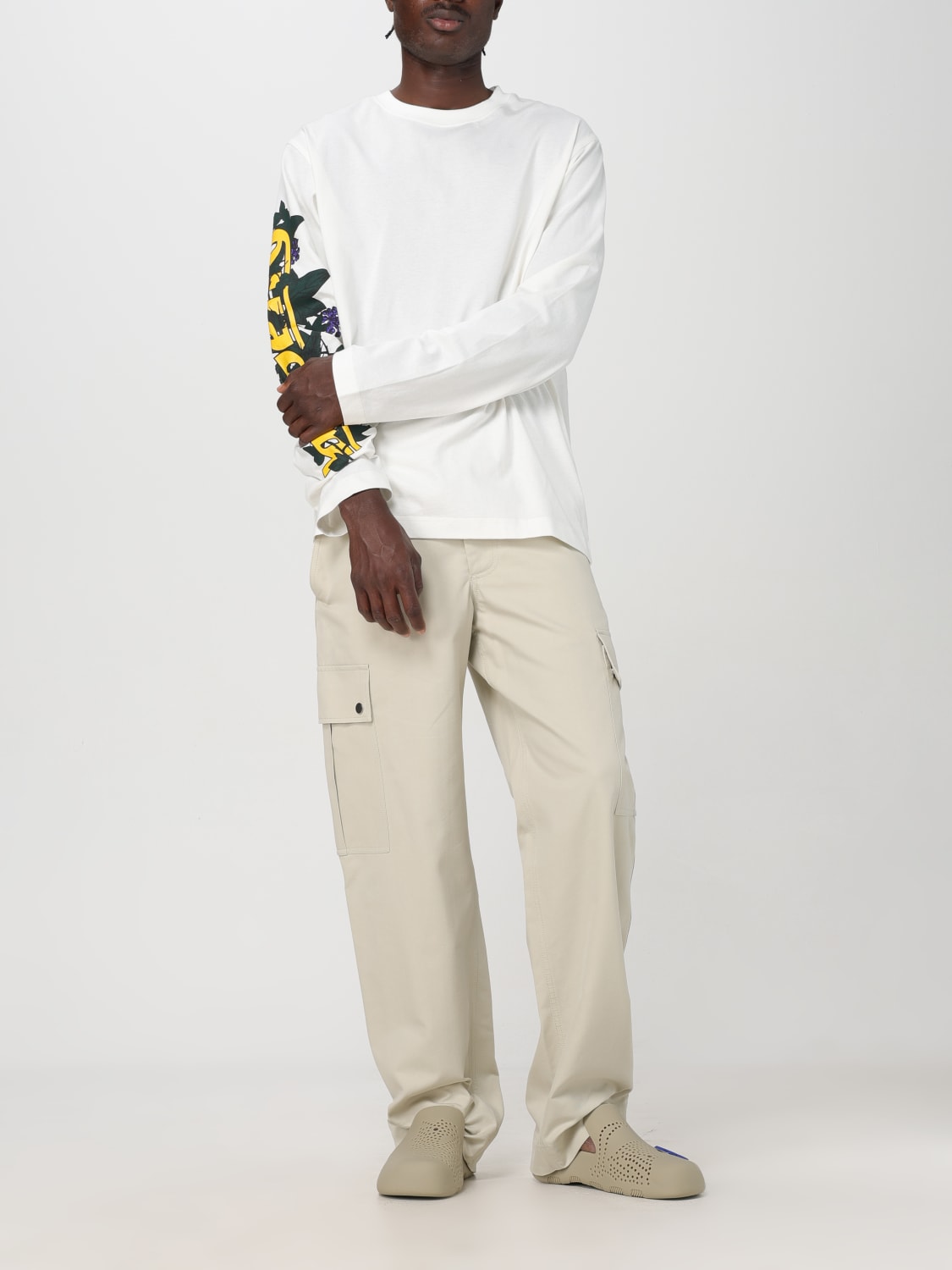 BURBERRY PANTS: Pants men Burberry, Grey - Img 2