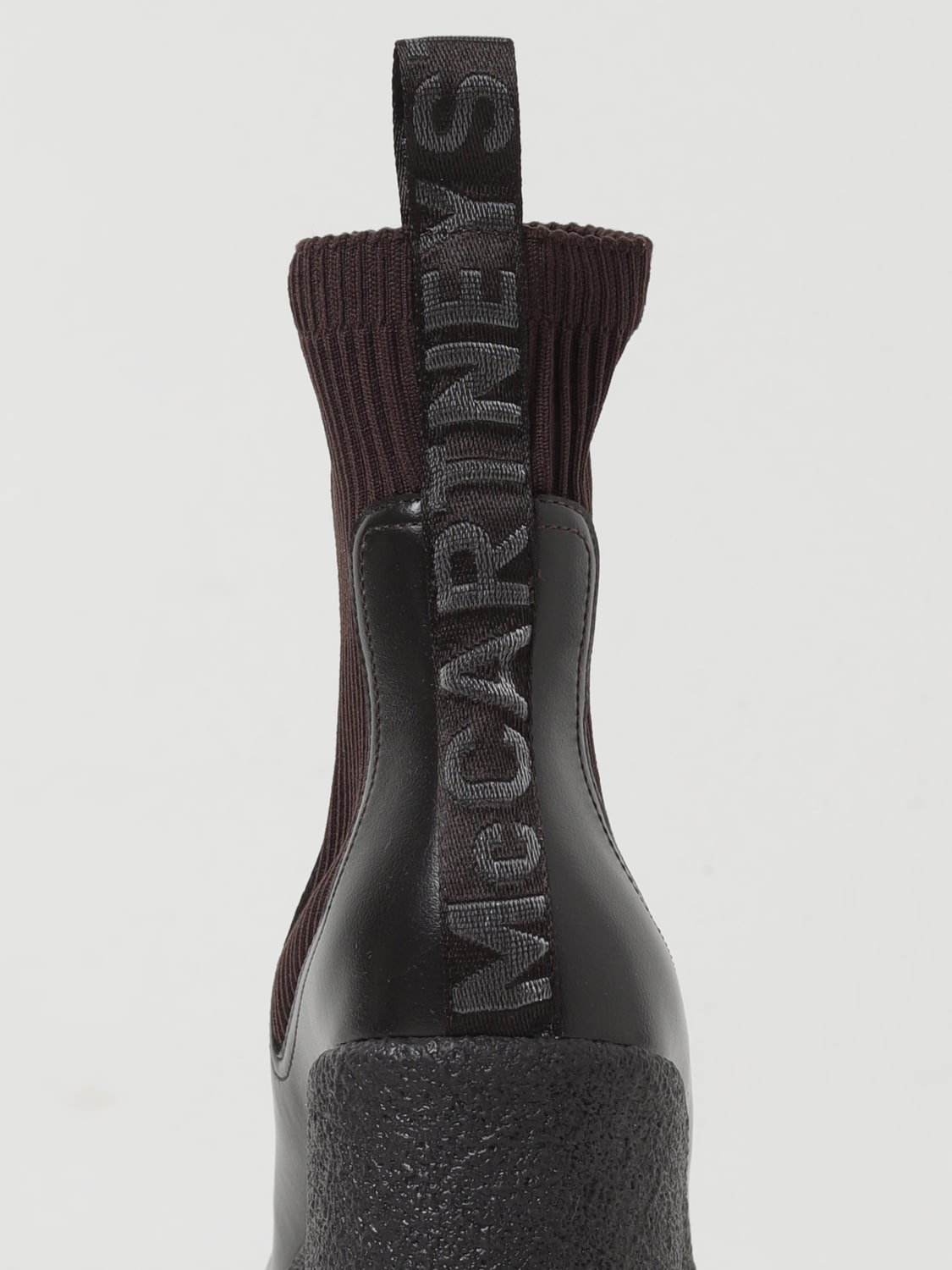 STELLA MCCARTNEY BOTTINES PLATES: Bottes femme Stella McCartney, Marron - Img 4