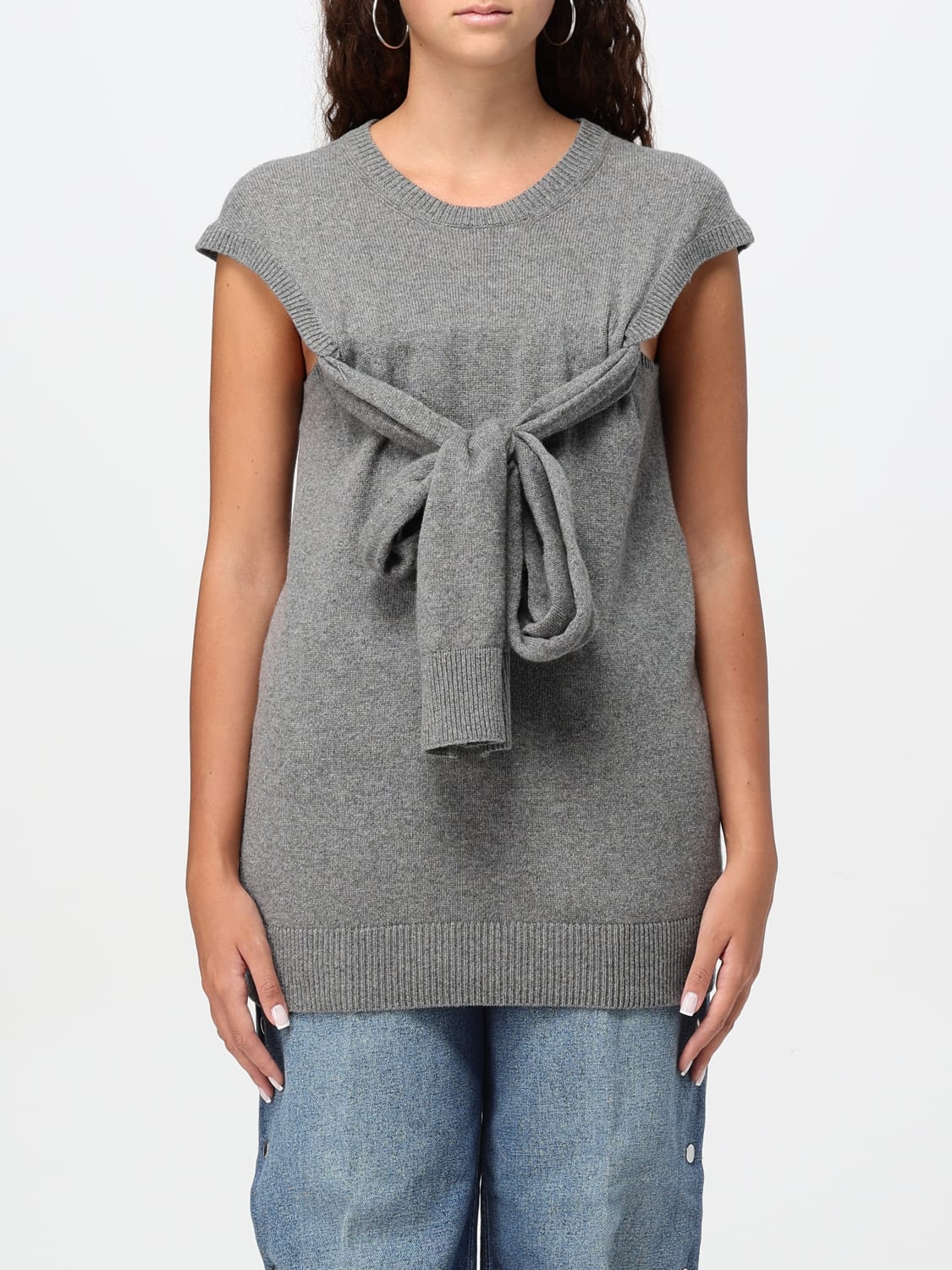 STELLA MCCARTNEY WAISTCOAT: T-shirt woman Stella McCartney, Grey - Img 1