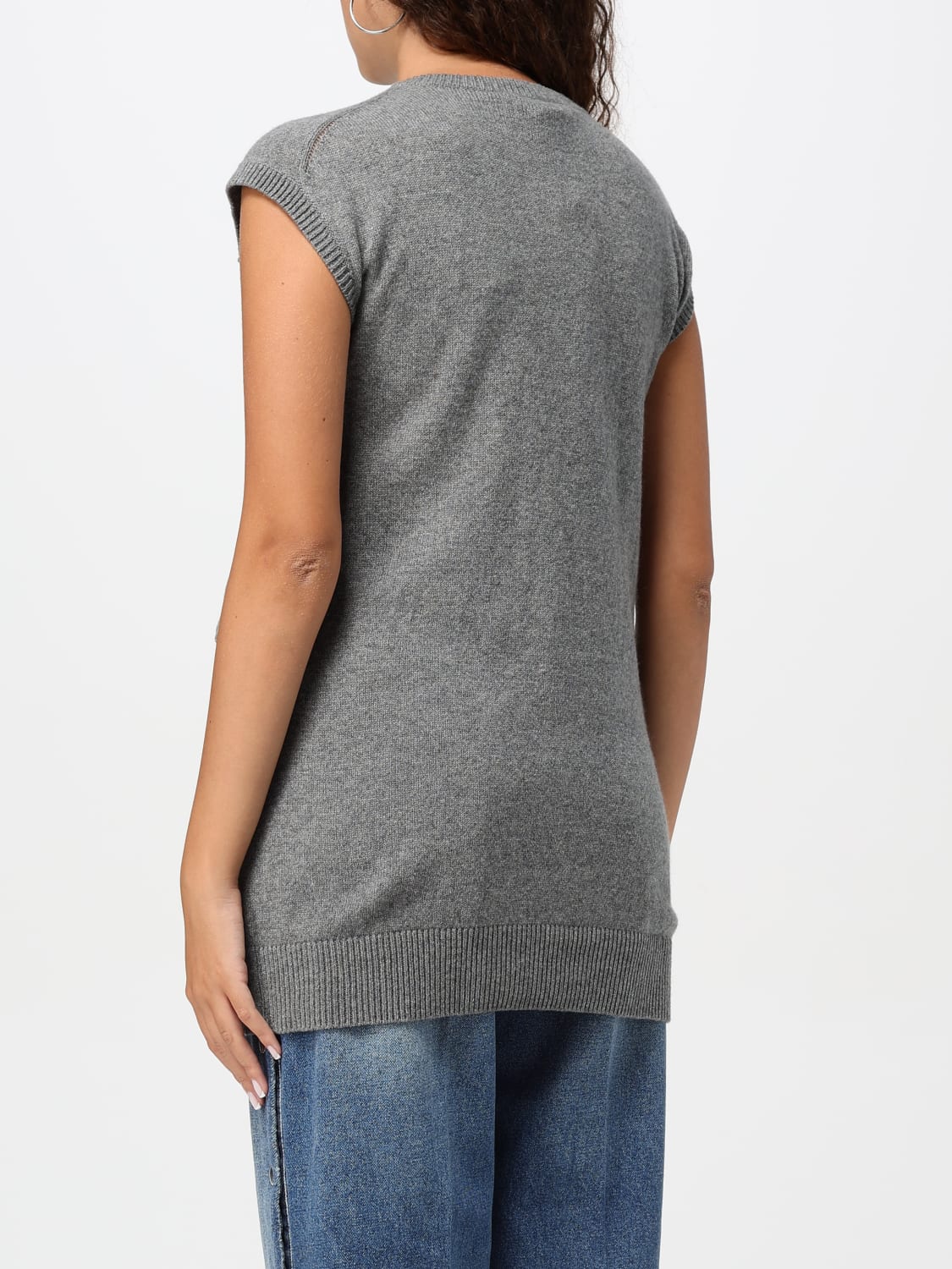 STELLA MCCARTNEY WAISTCOAT: T-shirt woman Stella McCartney, Grey - Img 3