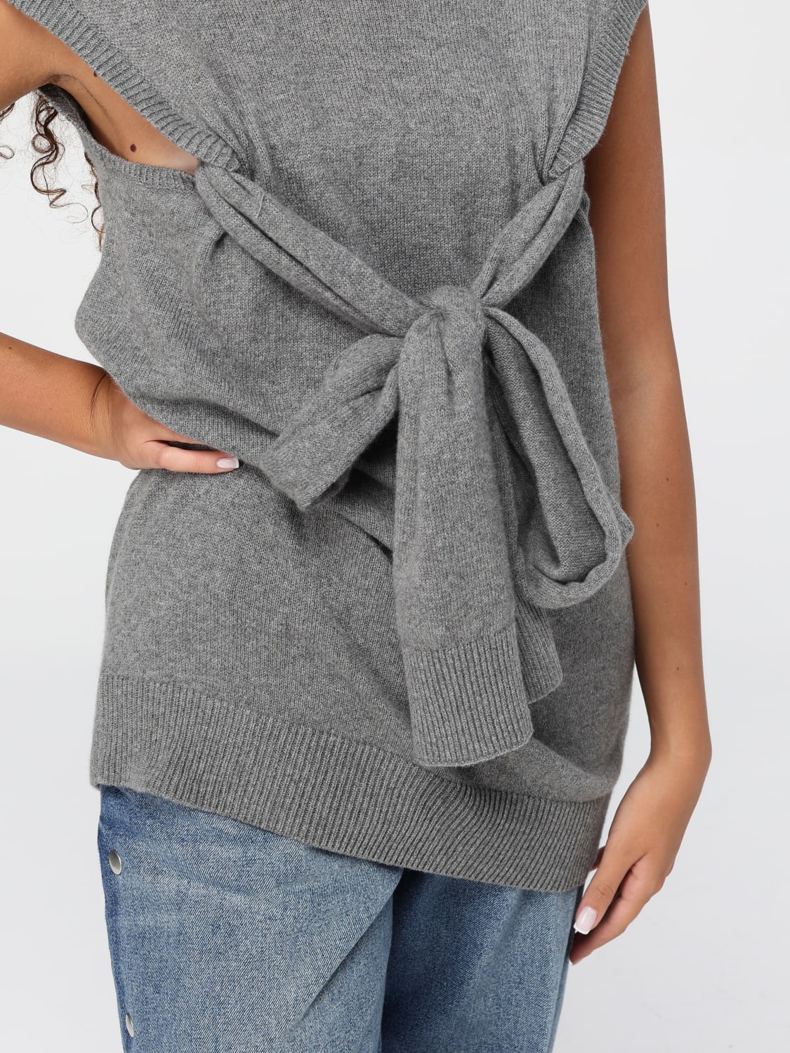 STELLA MCCARTNEY WAISTCOAT: T-shirt woman Stella McCartney, Grey - Img 5