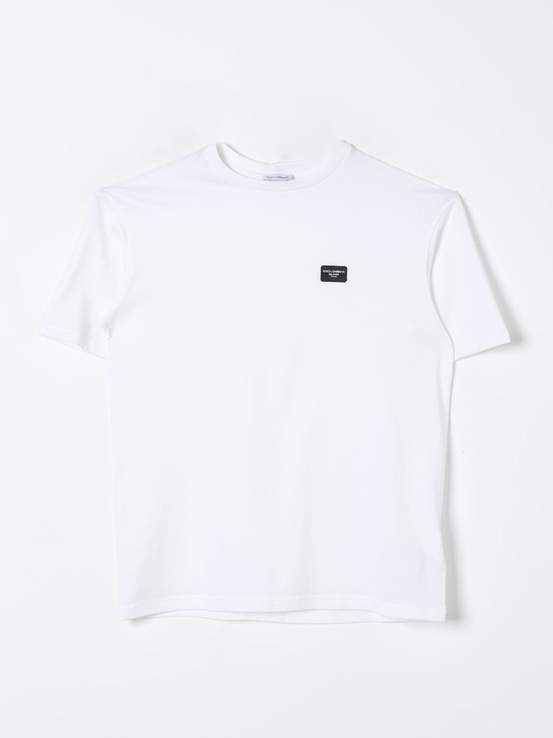 DOLCE & GABBANA T-SHIRT: T-shirt Dolce & Gabbana in cotone , Bianco - Img 1