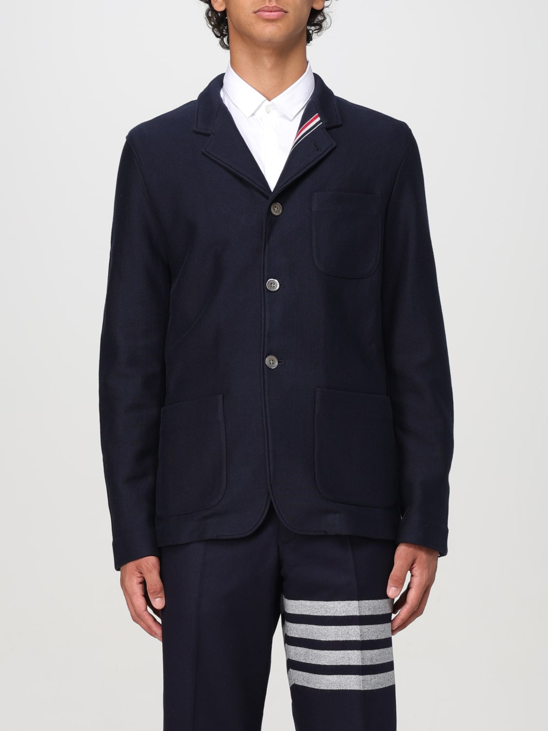 THOM BROWNE JACKET: Blazer men Thom Browne, Blue - Img 1