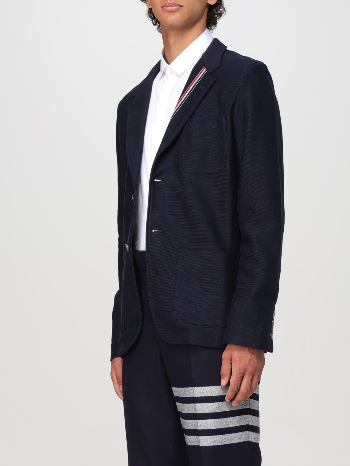 THOM BROWNE VESTE: Blazer homme Thom Browne, Bleu - Img 4