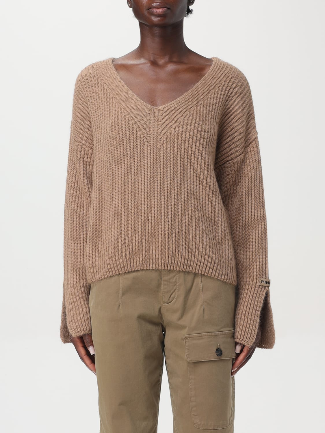 PINKO SWEATER: Sweater woman Pinko, Beige - Img 1