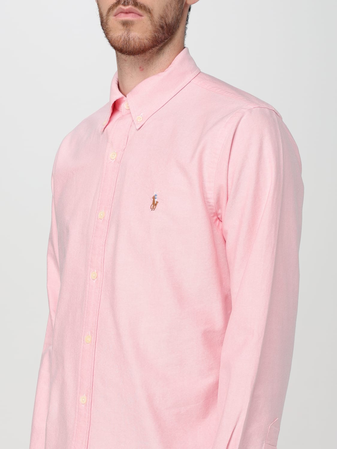 POLO RALPH LAUREN CAMISA: Camisa hombre Polo Ralph Lauren, Rosa - Img 3