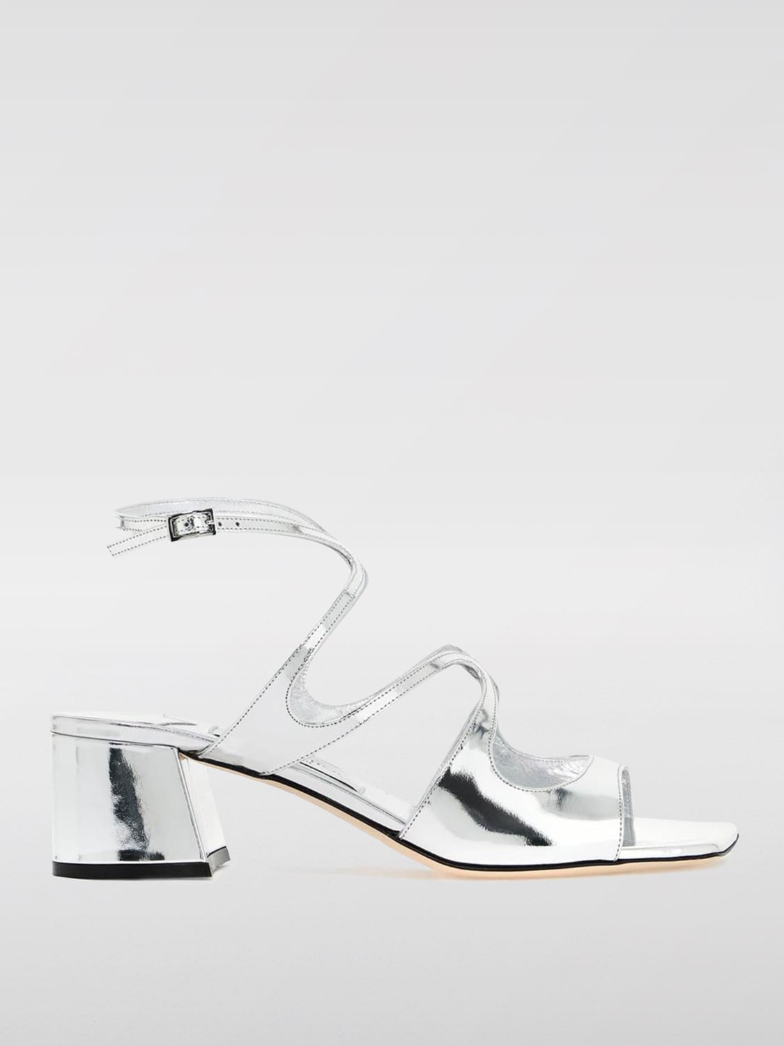 JIMMY CHOO HEELED SANDALS: Shoes woman Jimmy Choo, Silver - Img 1