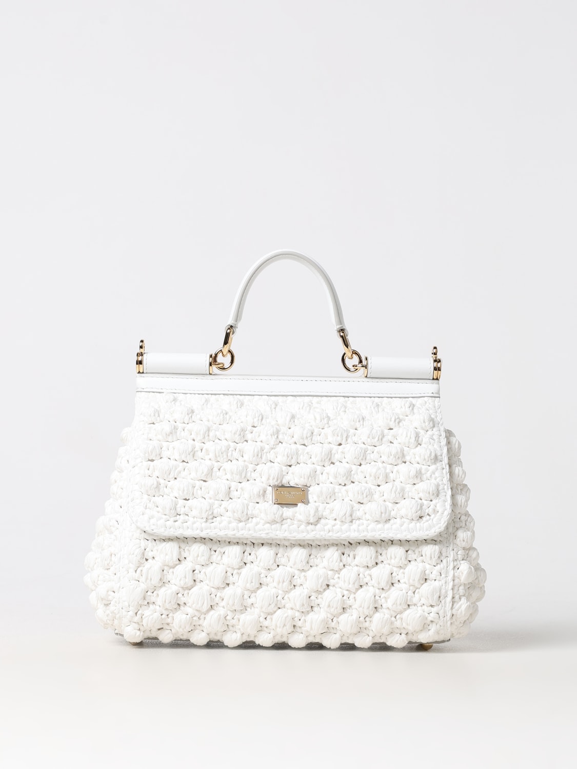 DOLCE & GABBANA BOLSO DE MANO: Bolso de mano mujer Dolce & Gabbana, Blanco - Img 1