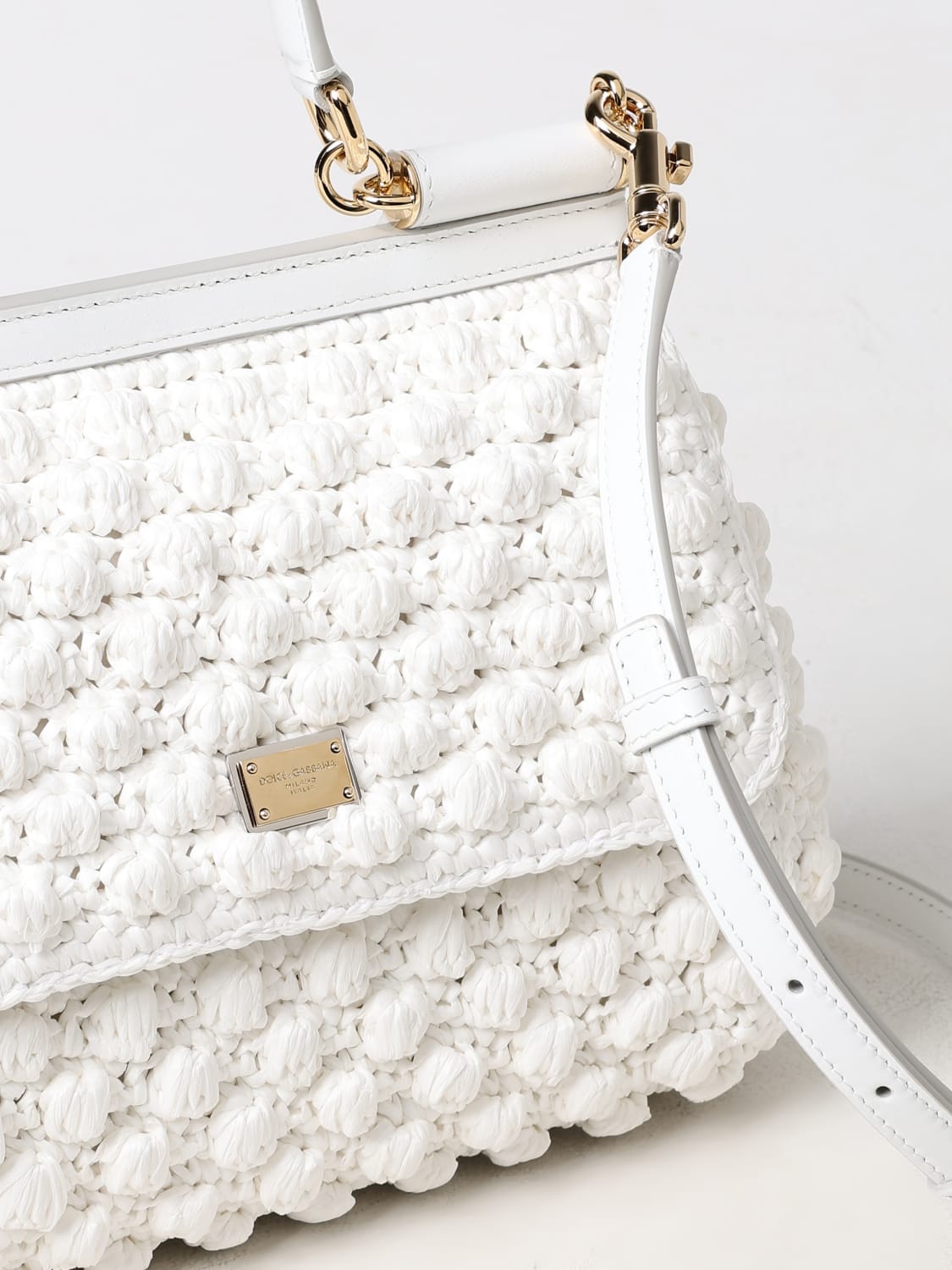 DOLCE & GABBANA BOLSO DE MANO: Bolso de mano mujer Dolce & Gabbana, Blanco - Img 4