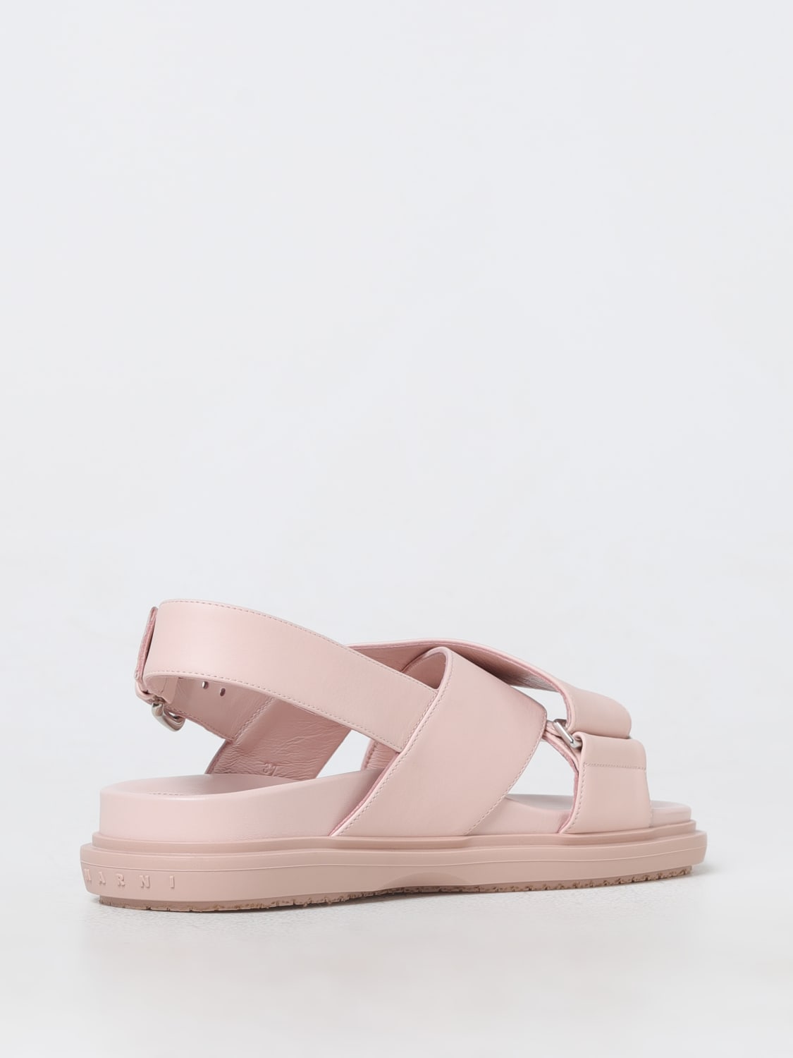 MARNI FLAT SANDALS: Shoes woman Marni, Pink - Img 3