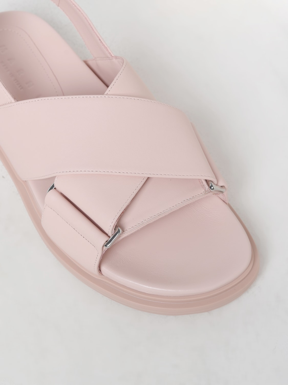 MARNI FLAT SANDALS: Shoes woman Marni, Pink - Img 4