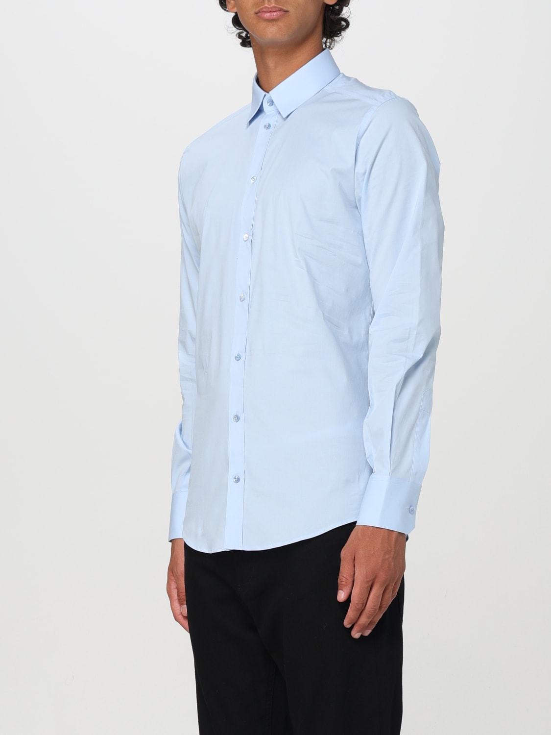 DOLCE & GABBANA CAMICIA: Camicia Dolce & Gabbana in popeline di cotone , Blue - Img 3