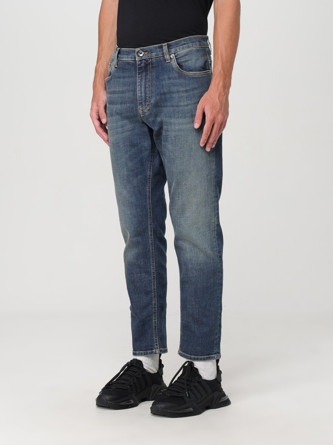 DOLCE & GABBANA JEANS: Pantalón hombre Dolce & Gabbana, Azul Oscuro - Img 4