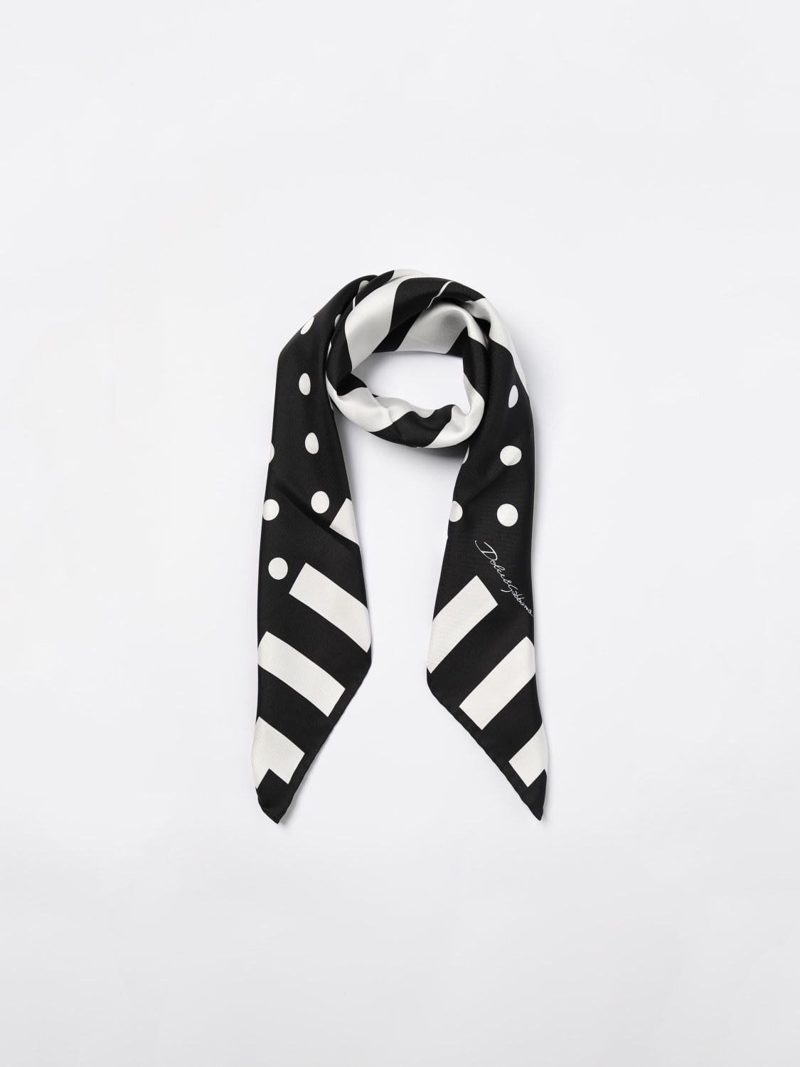 DOLCE & GABBANA NECK SCARF: Scarf woman Dolce & Gabbana, Black - Img 2