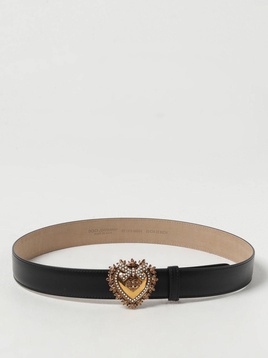 DOLCE & GABBANA BELT: Belt woman Dolce & Gabbana, Black - Img 1