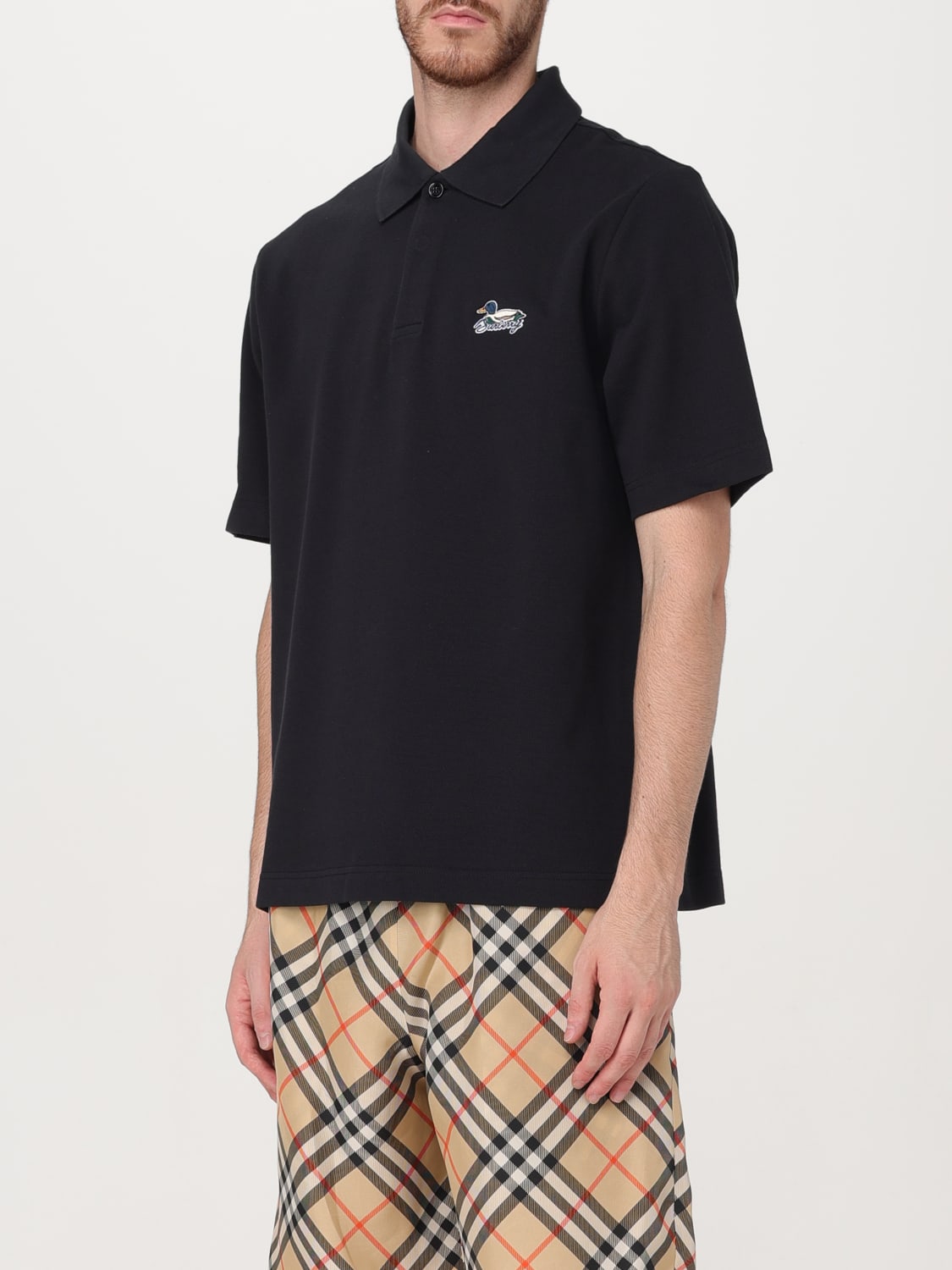 BURBERRY POLO SHIRT: Polo shirt men Burberry, Black - Img 4