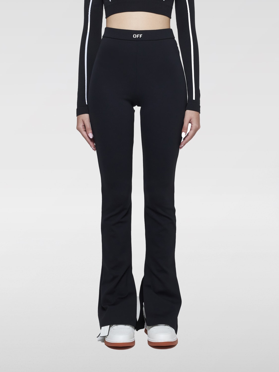 OFF-WHITE PANTALÓN: Pantalón mujer Off-white, Negro - Img 1