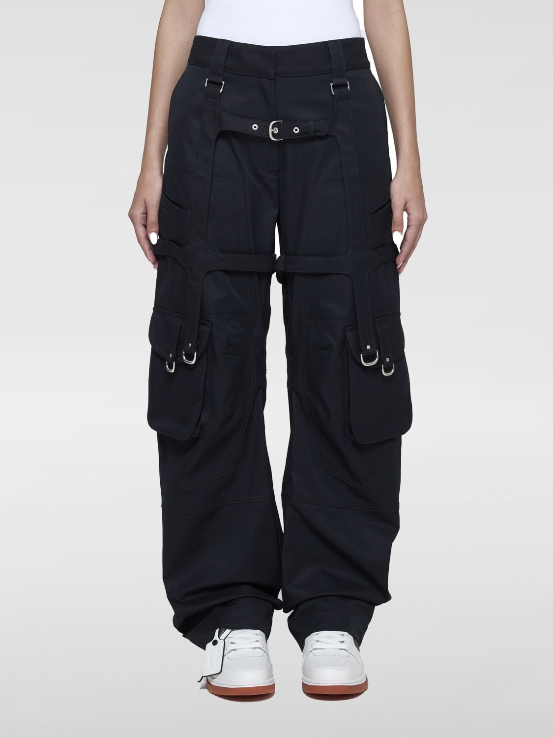 OFF-WHITE PANTALÓN: Pantalón mujer Off-white, Negro - Img 1