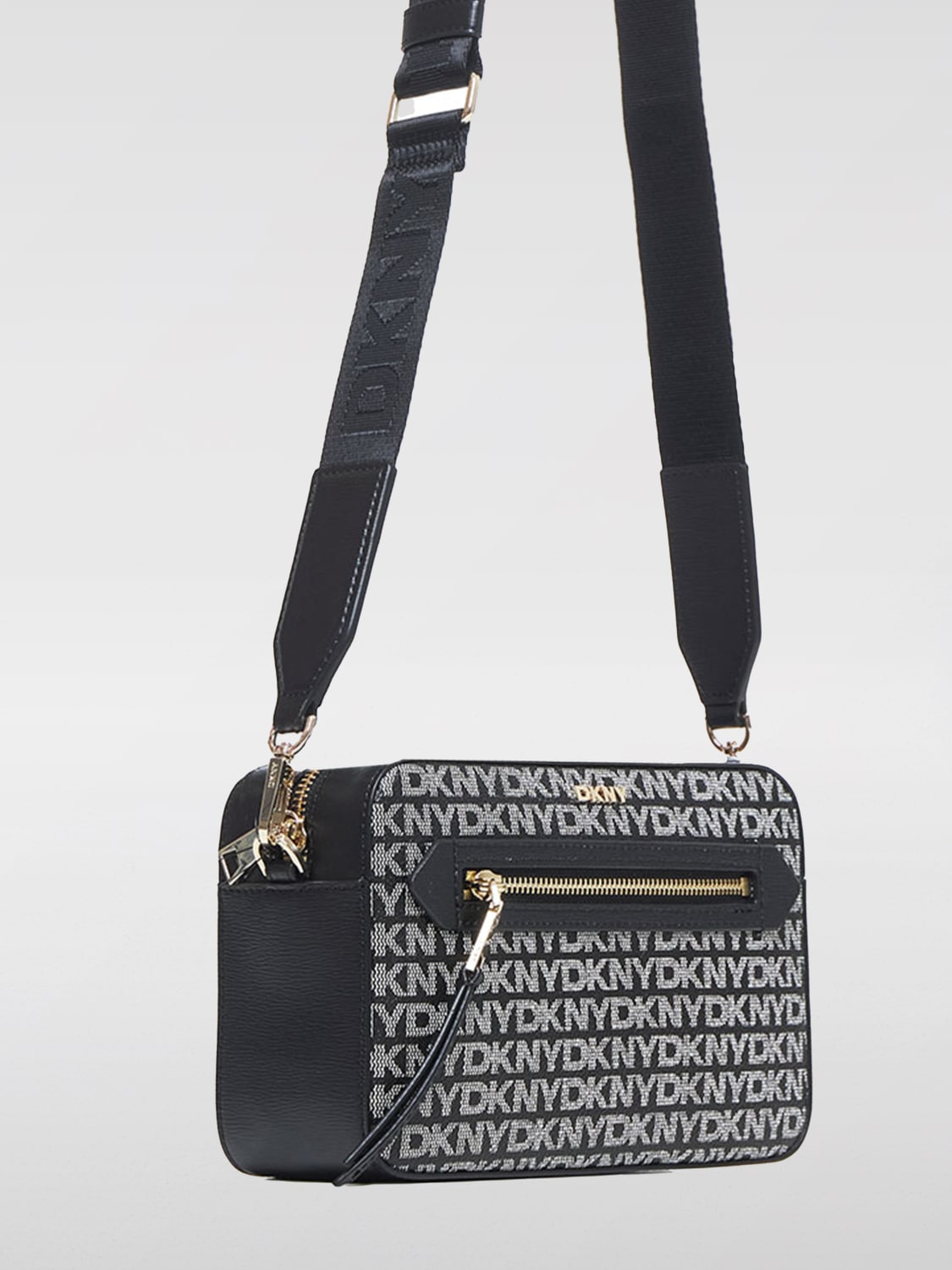 DKNY MINI BAG: Shoulder bag woman Dkny, Black - Img 3