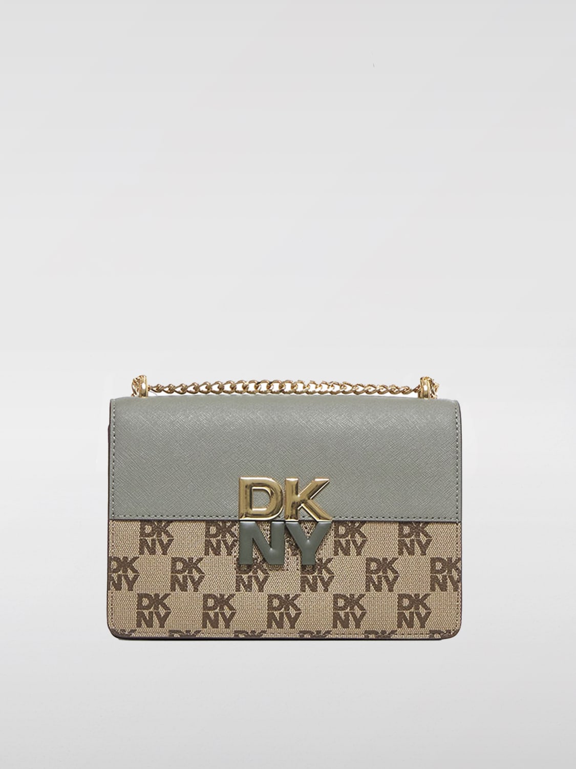 DKNY MINI SAC À MAIN: Sac porté épaule femme Dkny, Vert - Img 1