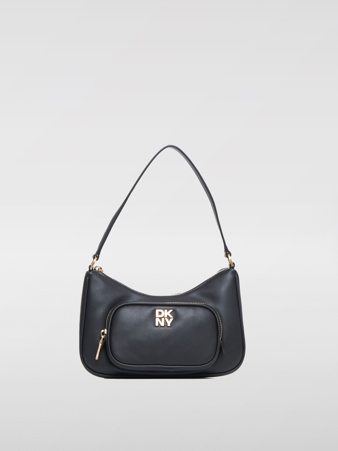 DKNY BORSA A SPALLA: Borsa Philo Dkny in pelle , Nero - Img 1