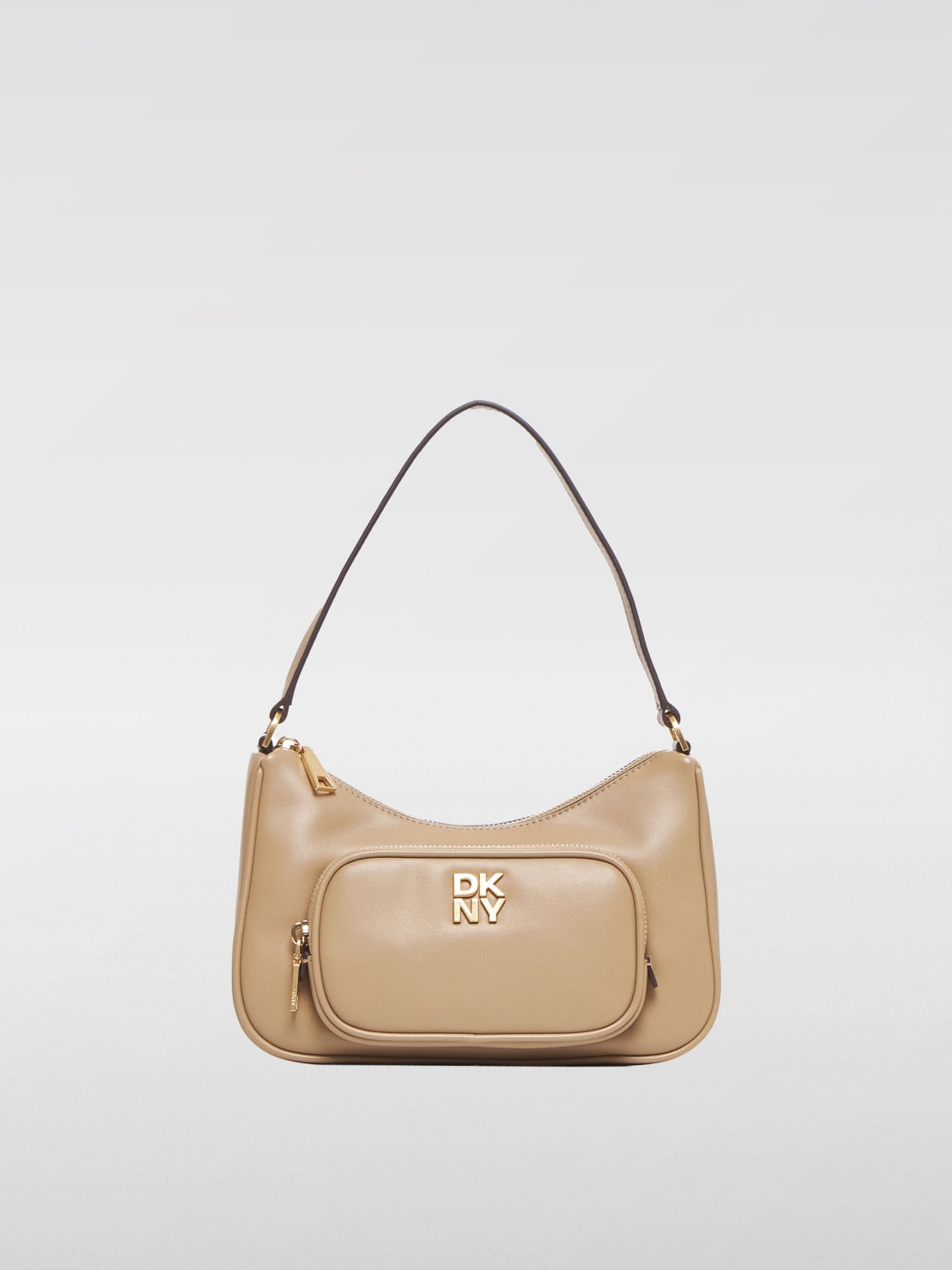 DKNY SAC PORTÉ ÉPAULE: Sac porté épaule femme Dkny, Café - Img 1