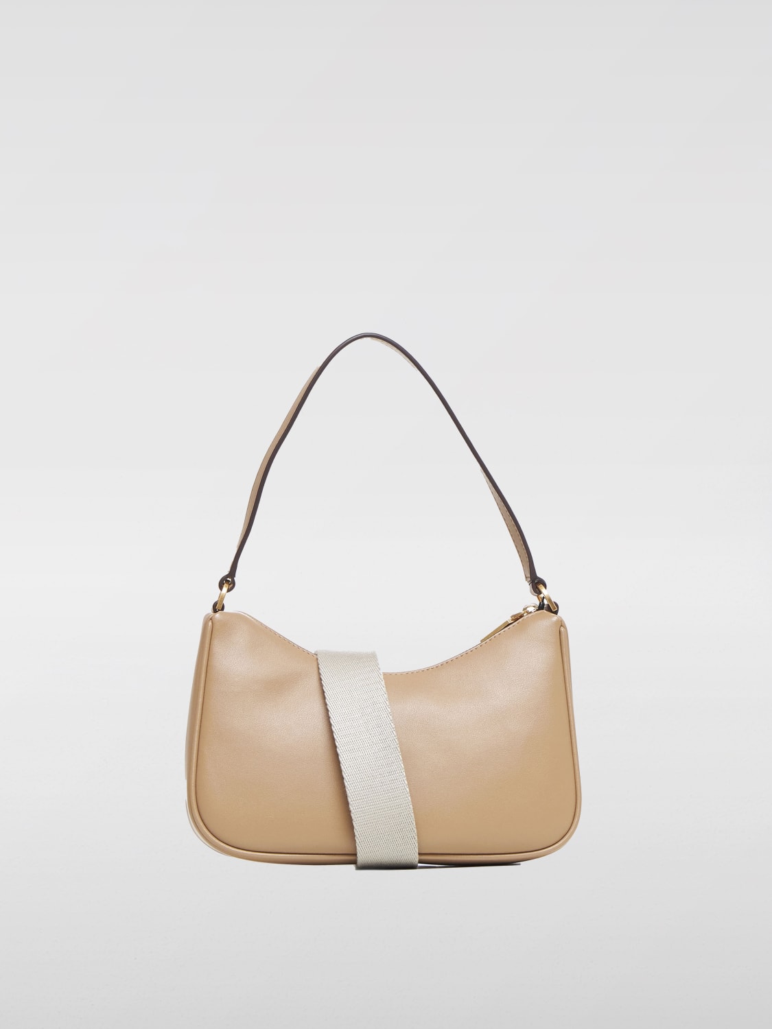 DKNY BORSA A SPALLA: Borsa Philo Dkny in pelle , Caffe - Img 2