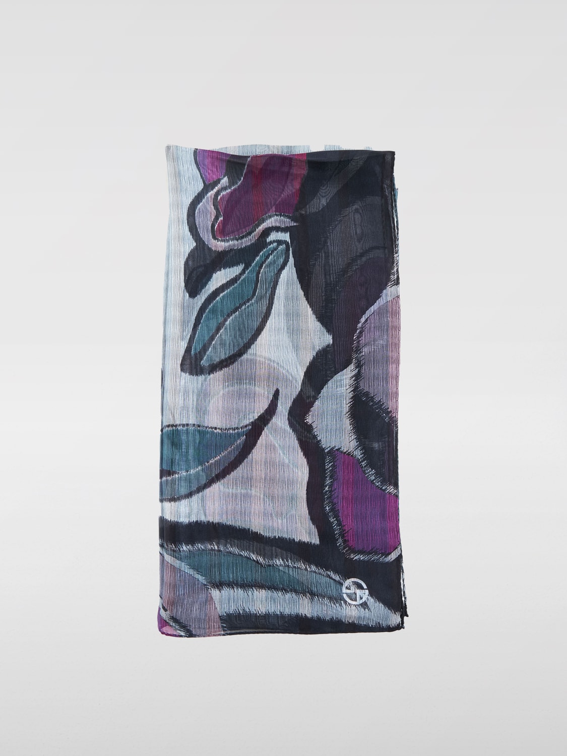 Giglio Foulard in seta a fantasia Giorgio Armani