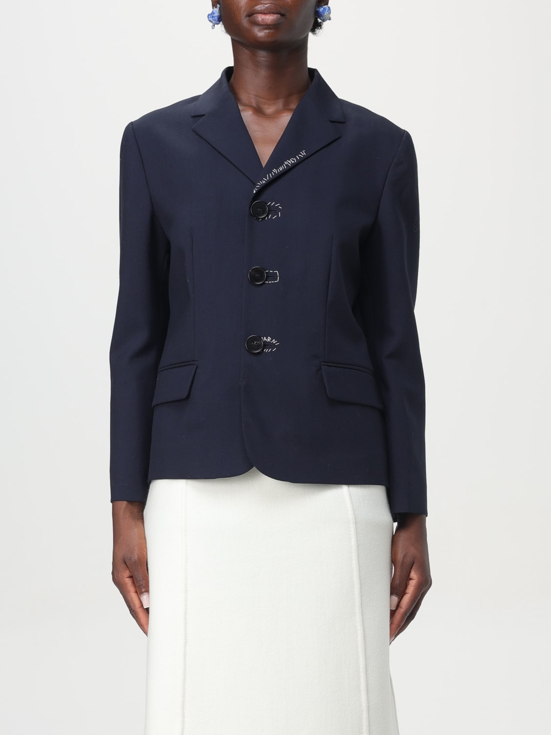 MARNI BLAZER: Jacket woman Marni, Blue - Img 1