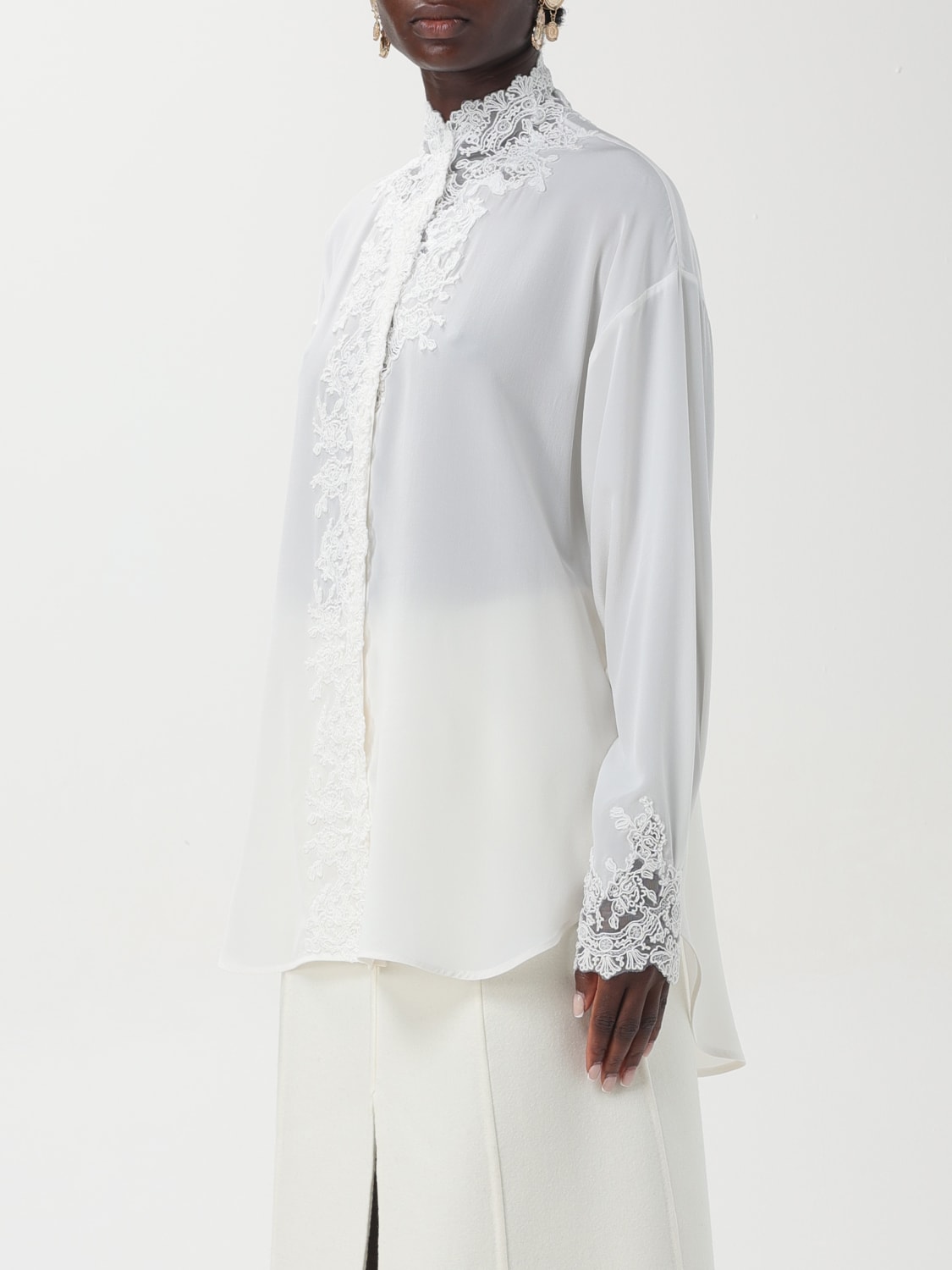 ERMANNO SCERVINO SHIRT: Shirt woman Ermanno Scervino, White - Img 4