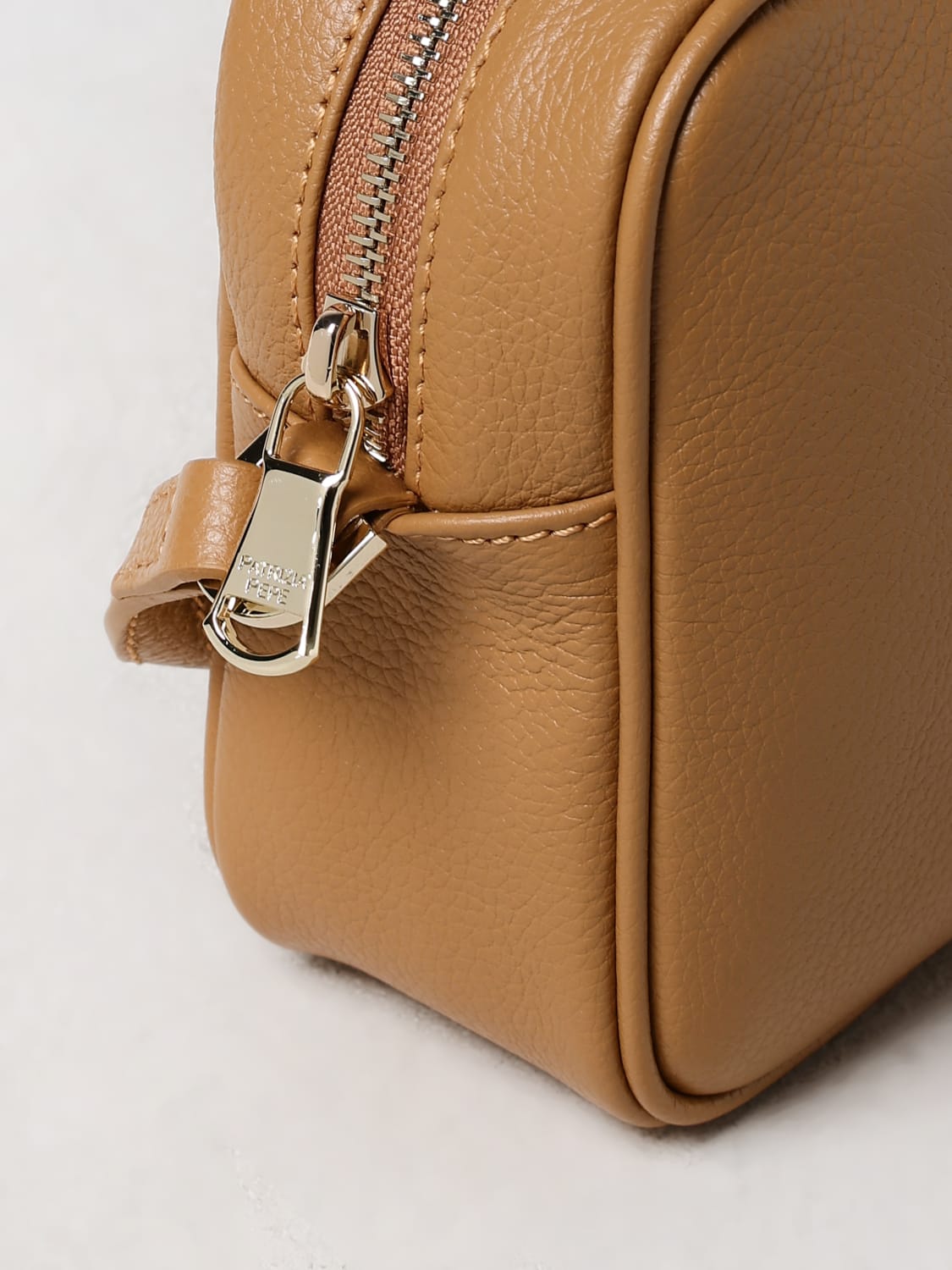 PATRIZIA PEPE MINI BAG: Backpack woman Patrizia Pepe, Brown - Img 3