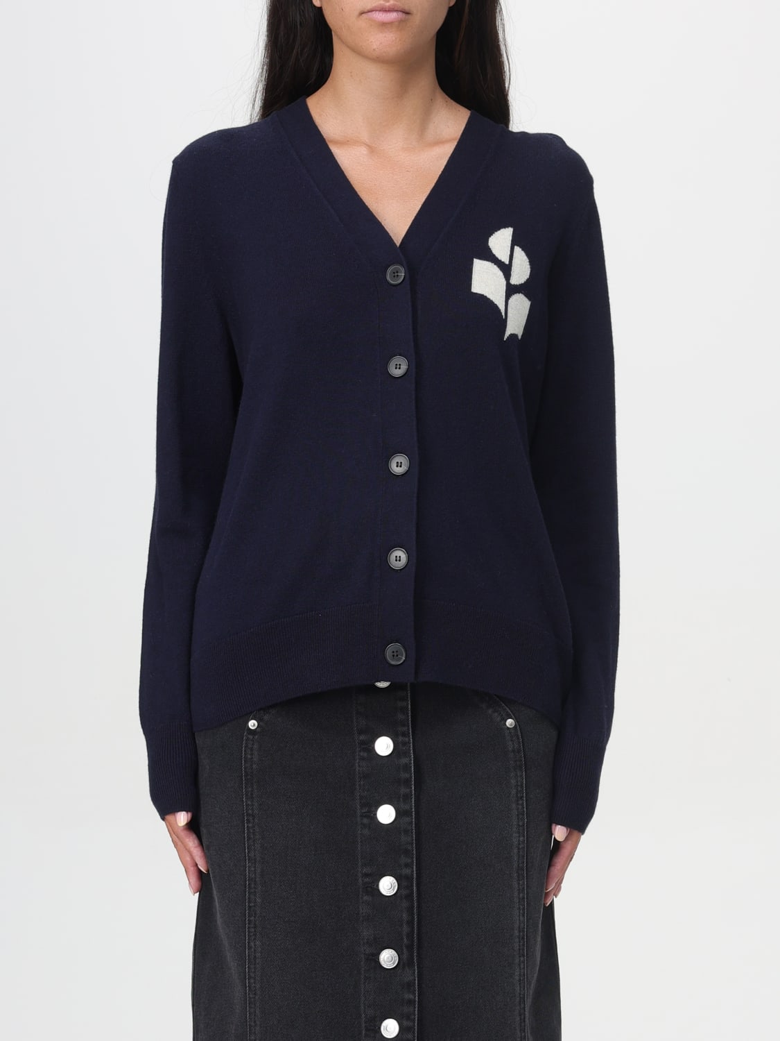 ISABEL MARANT ETOILE CARDIGAN: Isabel Marant Etoile women's cardigan, Blue - Img 1