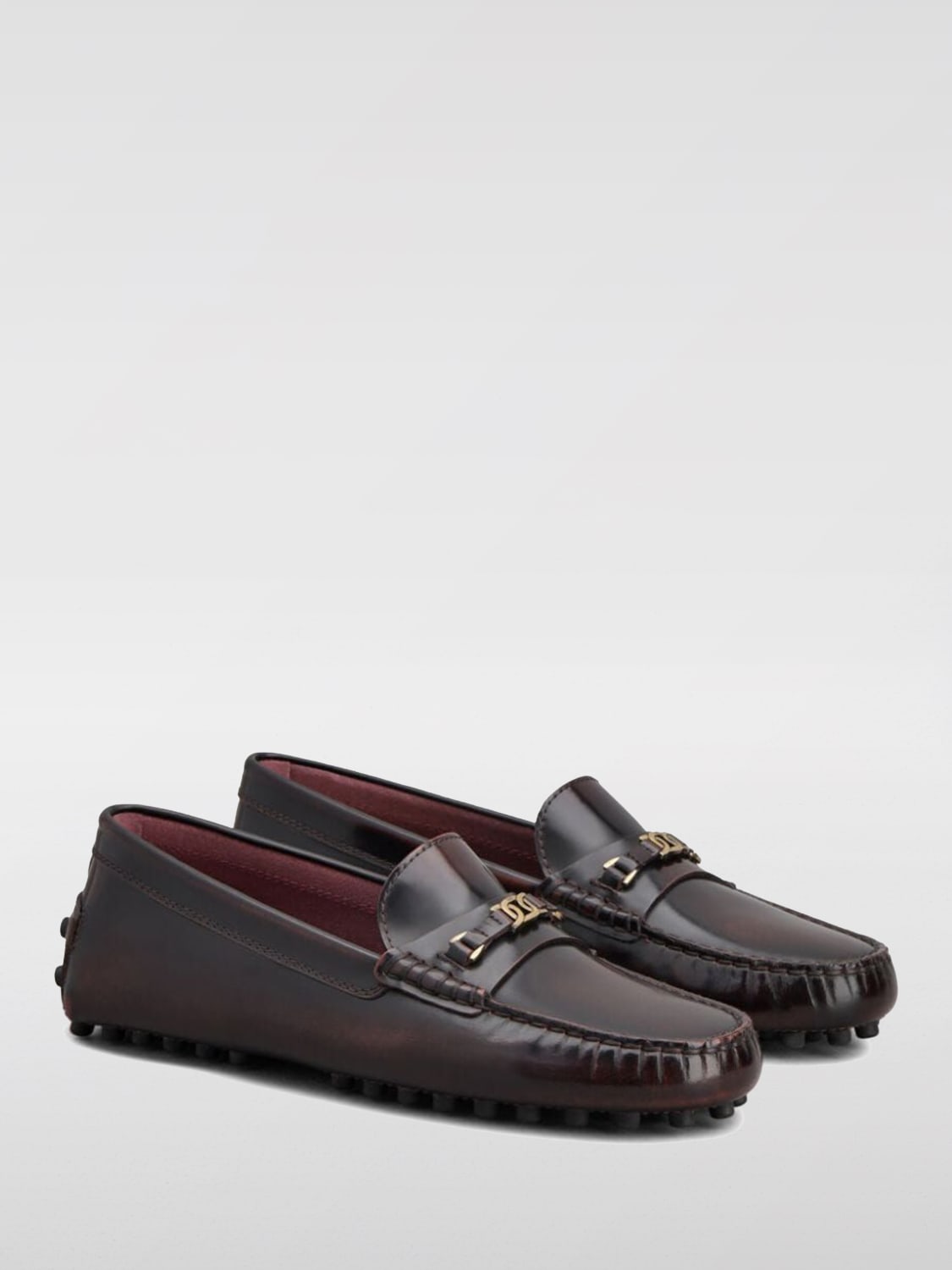 TOD'S MOCASSINI: Mocassino Tod's in pelle , Bordeaux - Img 2