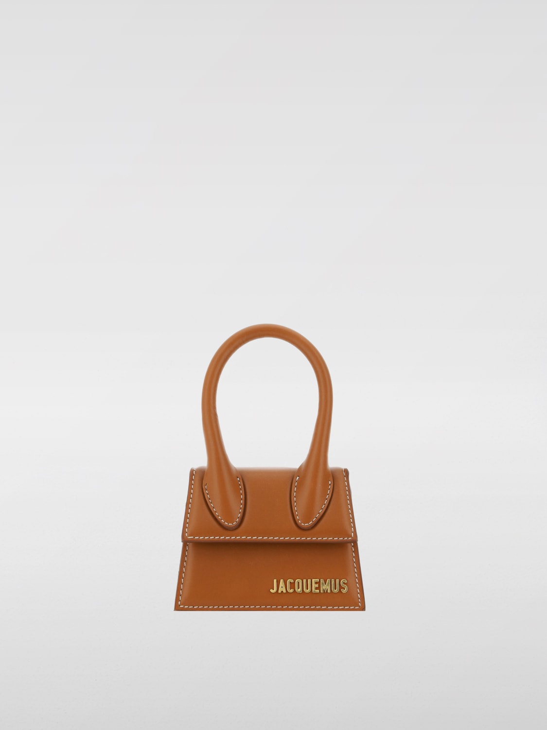 JACQUEMUS MINI SAC À MAIN: Sac porté épaule femme Jacquemus, Marron - Img 1