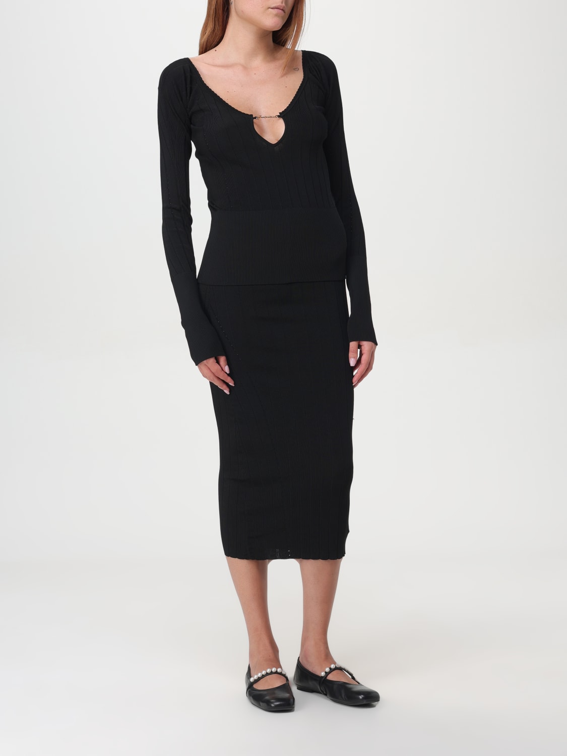 JACQUEMUS TOP: Jersey mujer Jacquemus, Negro - Img 2
