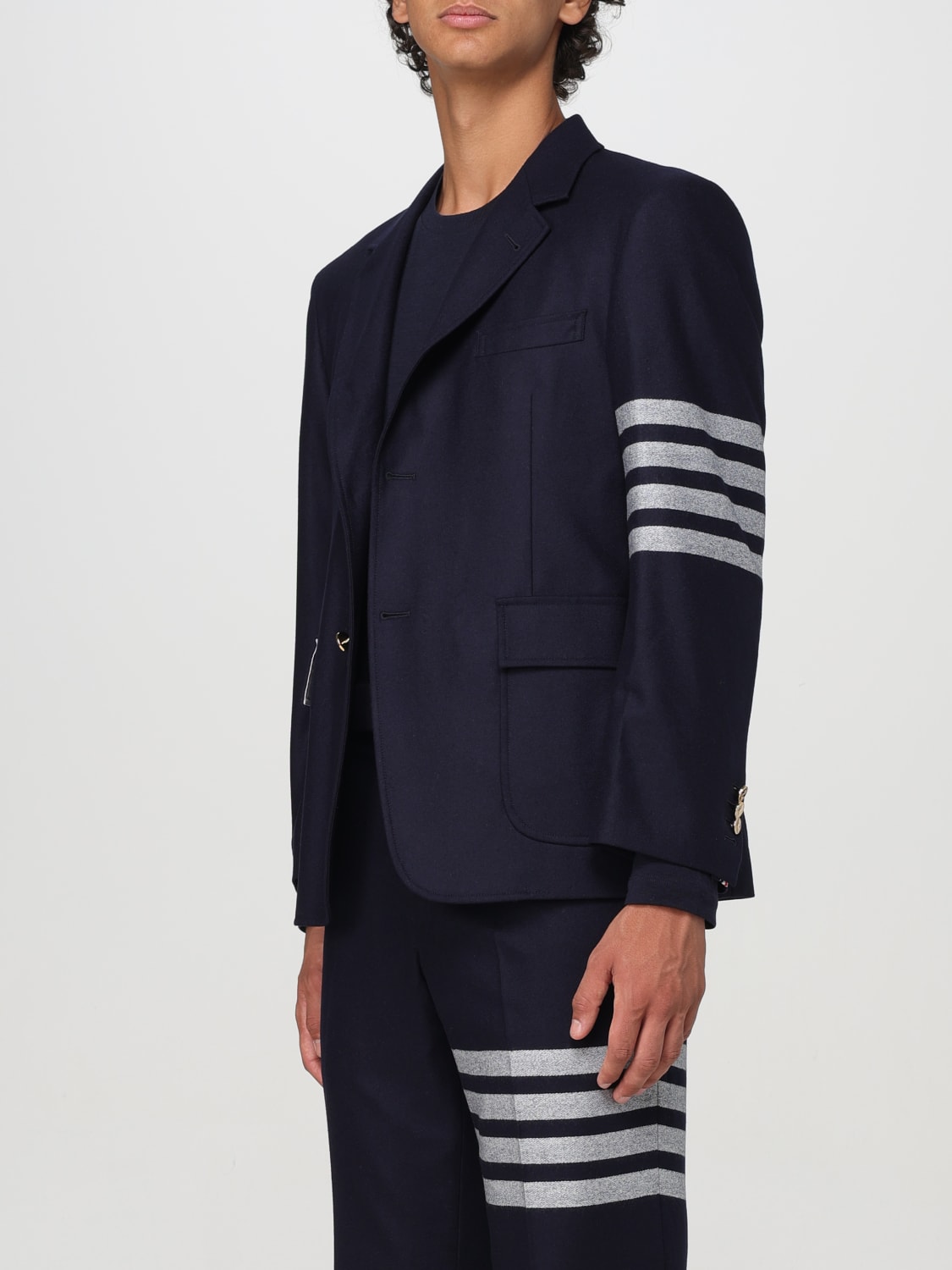 THOM BROWNE VESTE: Veste homme Thom Browne, Bleu Marine - Img 4