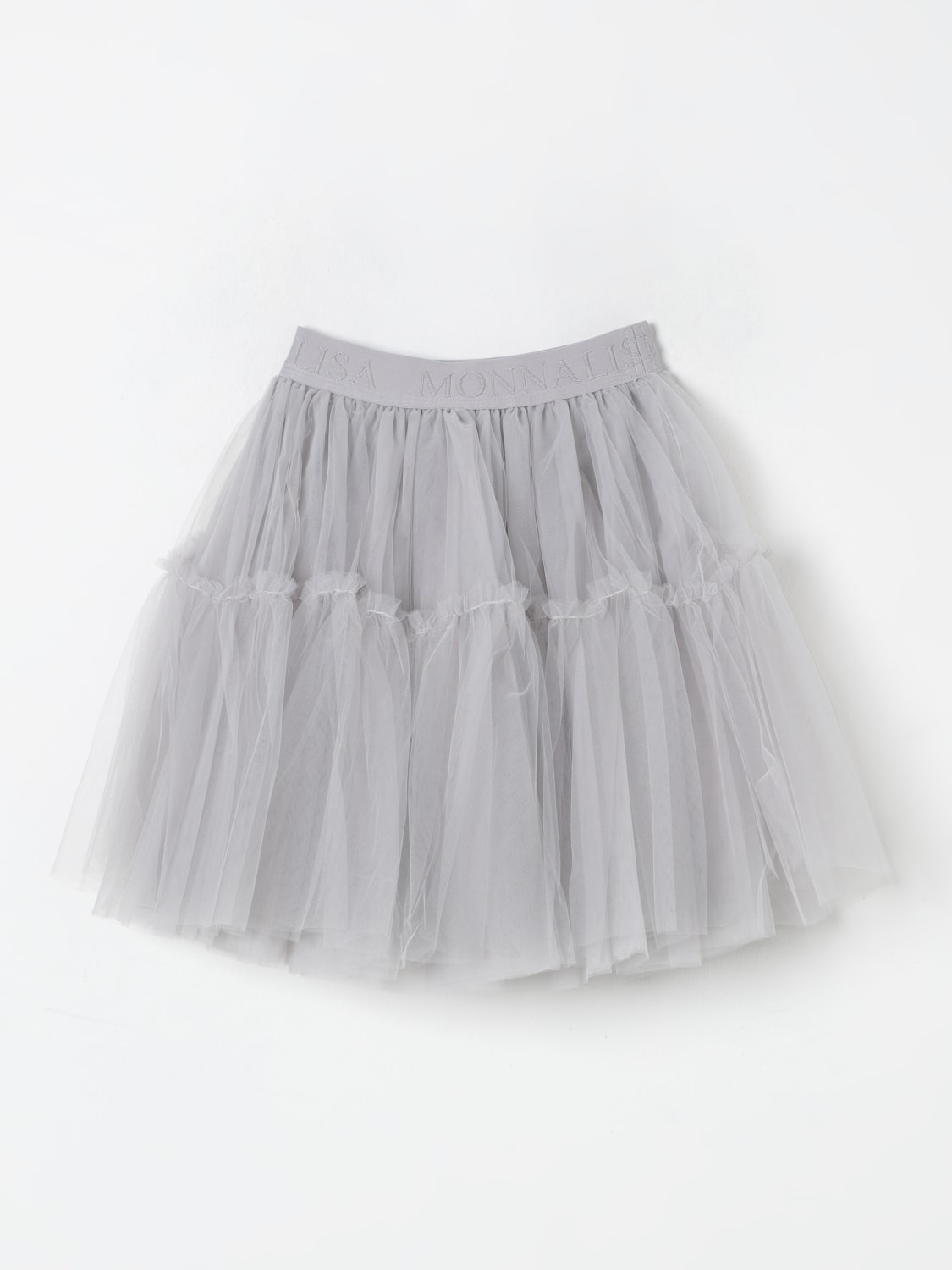 MONNALISA GONNA: Gonna Monnalisa in tulle , Grigio - Img 1