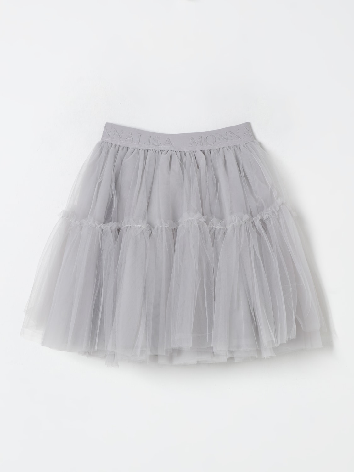 MONNALISA GONNA: Gonna Monnalisa in tulle , Grigio - Img 2