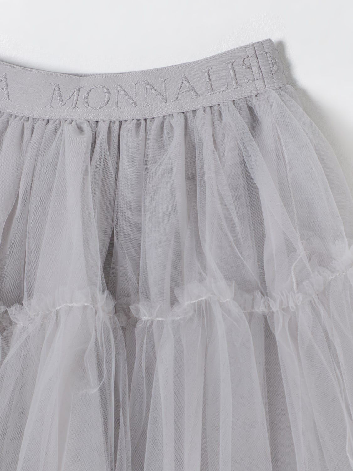 MONNALISA GONNA: Gonna Monnalisa in tulle , Grigio - Img 3