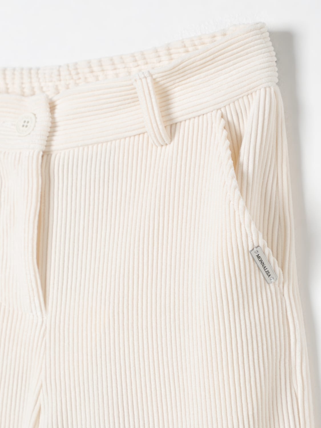 MONNALISA PANTALON: Pantalon enfant Monnalisa, Crème - Img 3