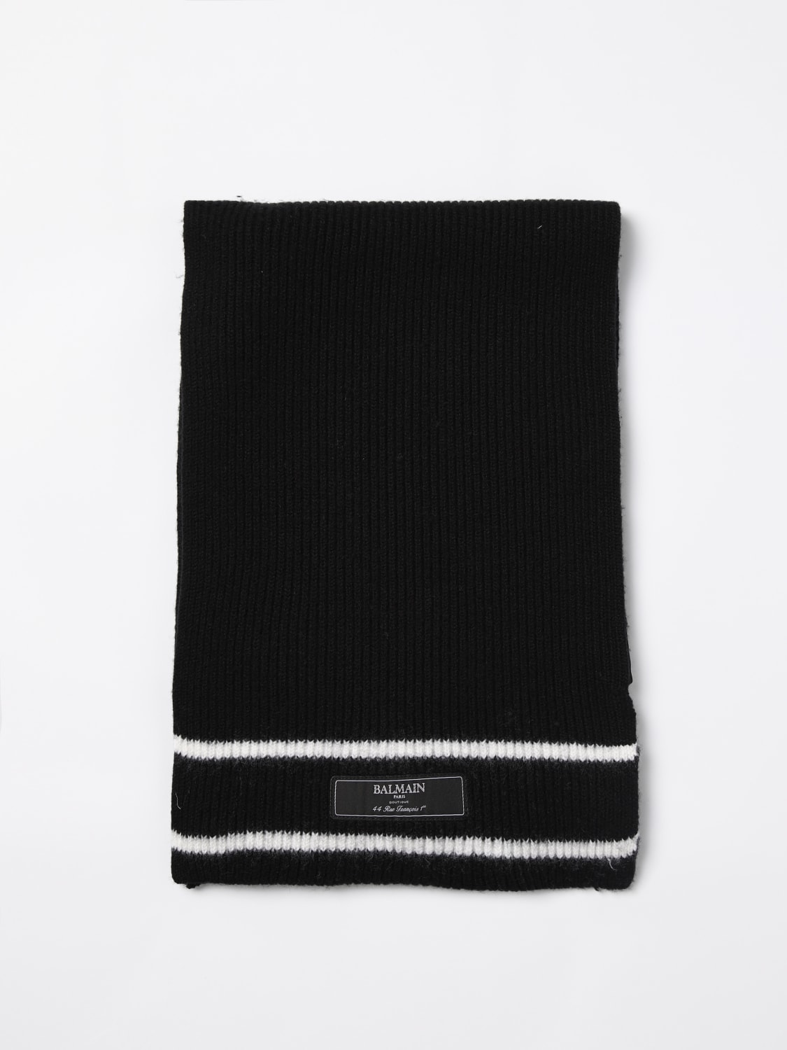 BALMAIN BOY'S SCARF: Boy's scarf kids Balmain, Black - Img 1