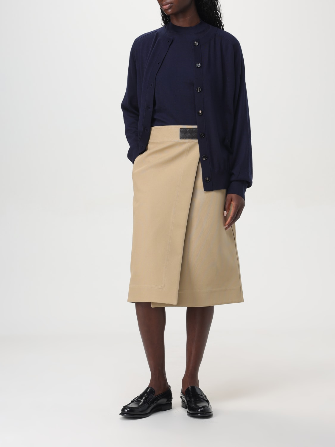 BOTTEGA VENETA SKIRT: Skirt woman Bottega Veneta, Beige - Img 2