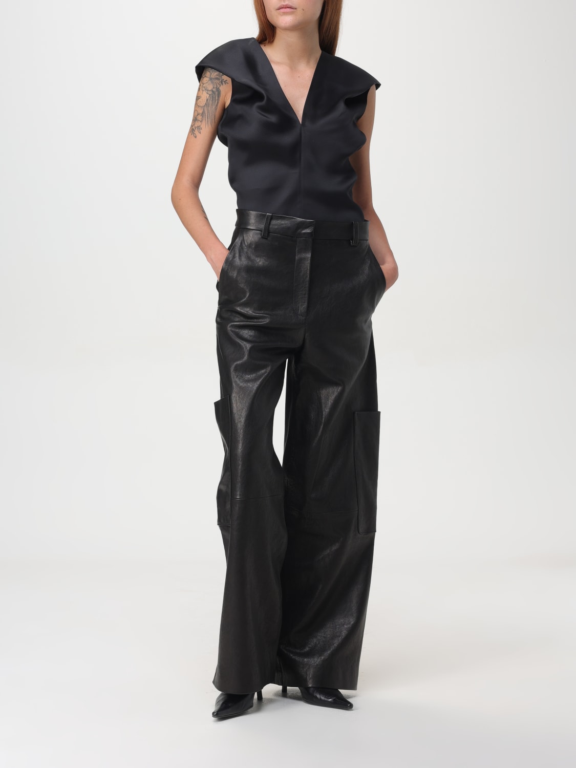 KHAITE: Top woman - Black | Khaite top 2359386W386 online at KHAITE: Top woman - Black | Khaite top 2359386W386 online at