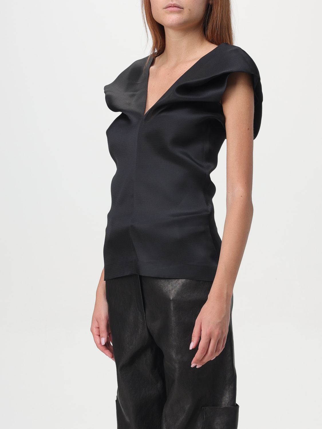 KHAITE: Top woman - Black | Khaite top 2359386W386 online at KHAITE: Top woman - Black | Khaite top 2359386W386 online at