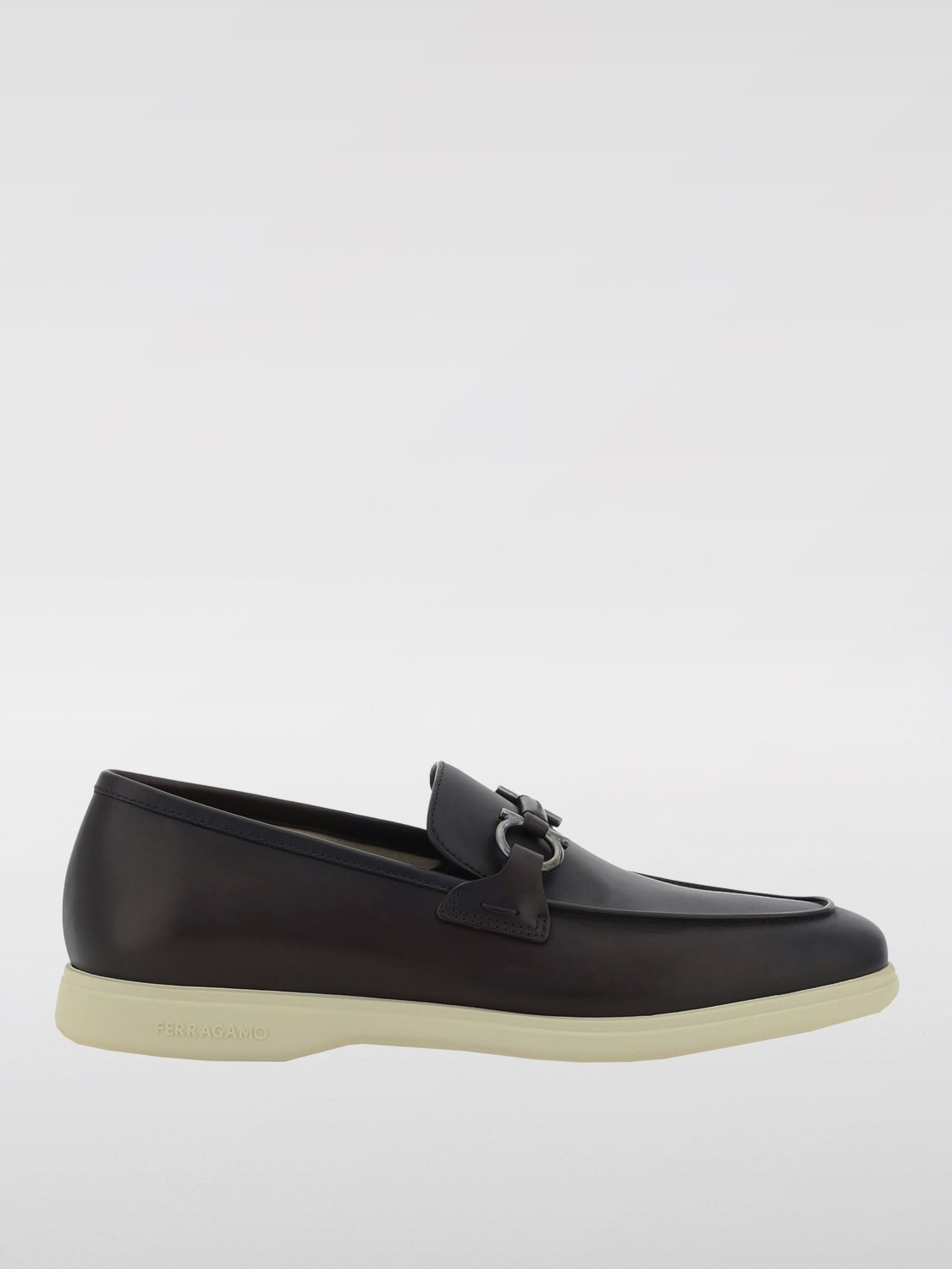 FERRAGAMO LOAFERS: Loafers men Ferragamo, Brown - Img 1