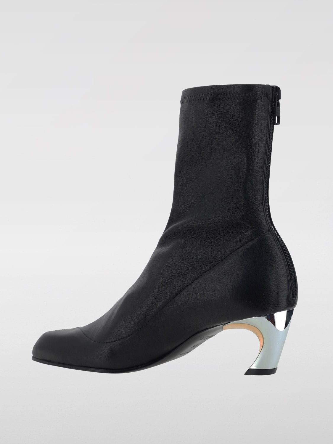 ALEXANDER MCQUEEN FLAT ANKLE BOOTS: Boots woman Alexander McQueen, Black - Img 3