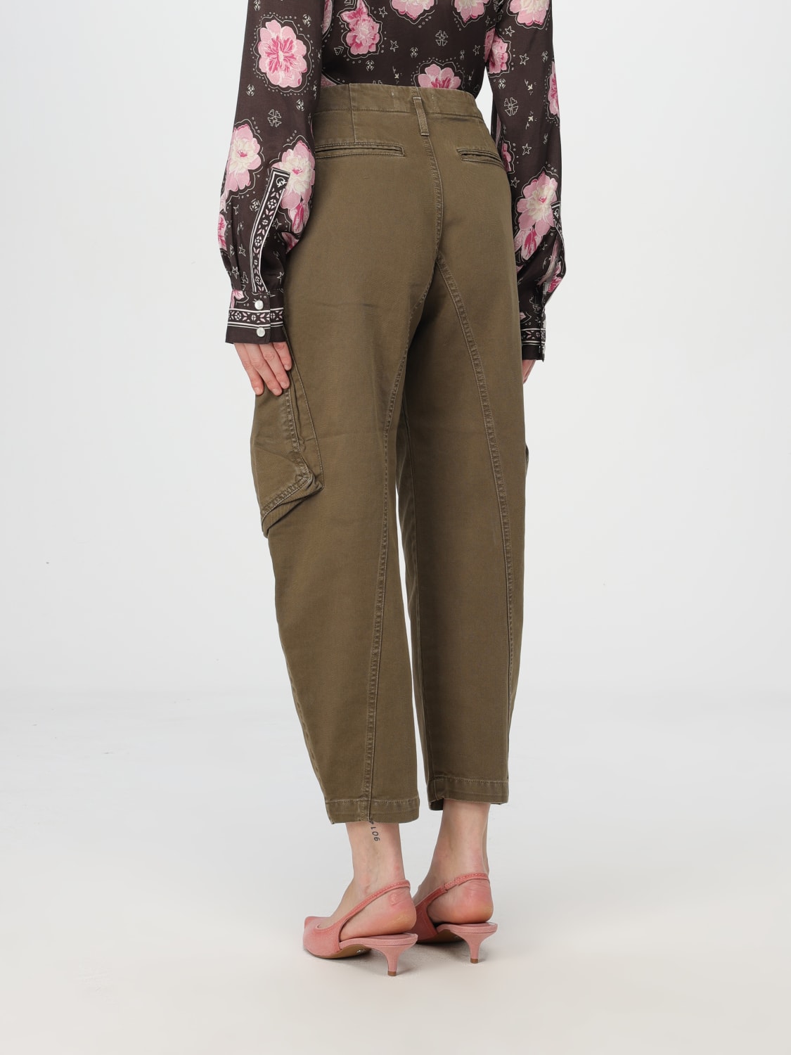 PINKO PANTS: Pants woman Pinko, Green - Img 2